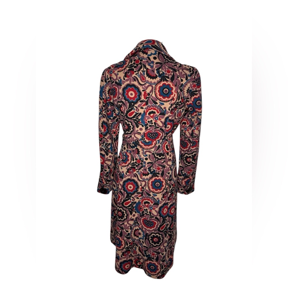 Vintage Betsey Johnson floral print wool coat - Picture 4 of 7